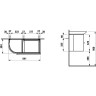 Тумба под раковину LAUFEN CASE FOR PALACE 84x38 белый 4.0153.2.075.463.1